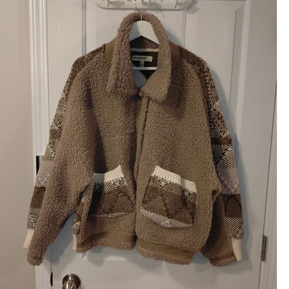 Anthropologie BLANKNYC Cozy Sherpa Jacket Sz L - Picture 6 of 10